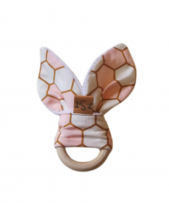 Pastel-honeycomb-baby-teether-wooden-bunny-jaw-development