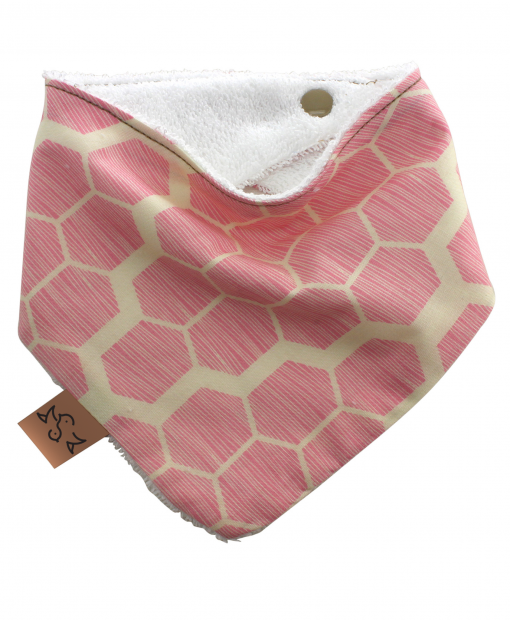 honeycomb-pastel-baby-bandana-dribble-bib-adjustable-terry-cotton-designer